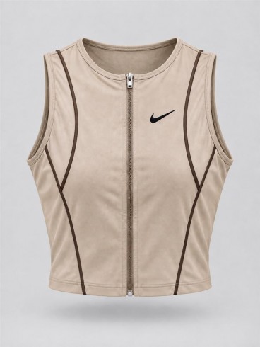 كراپ ورزشي زنانه حلقه اي zip up NIKE