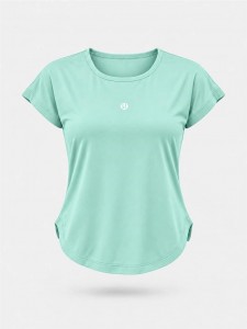 تيشرت زنانه زنانه استين كوتاه هلالي Lululemon