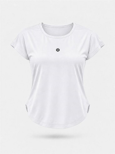 تيشرت زنانه زنانه استين كوتاه هلالي Lululemon